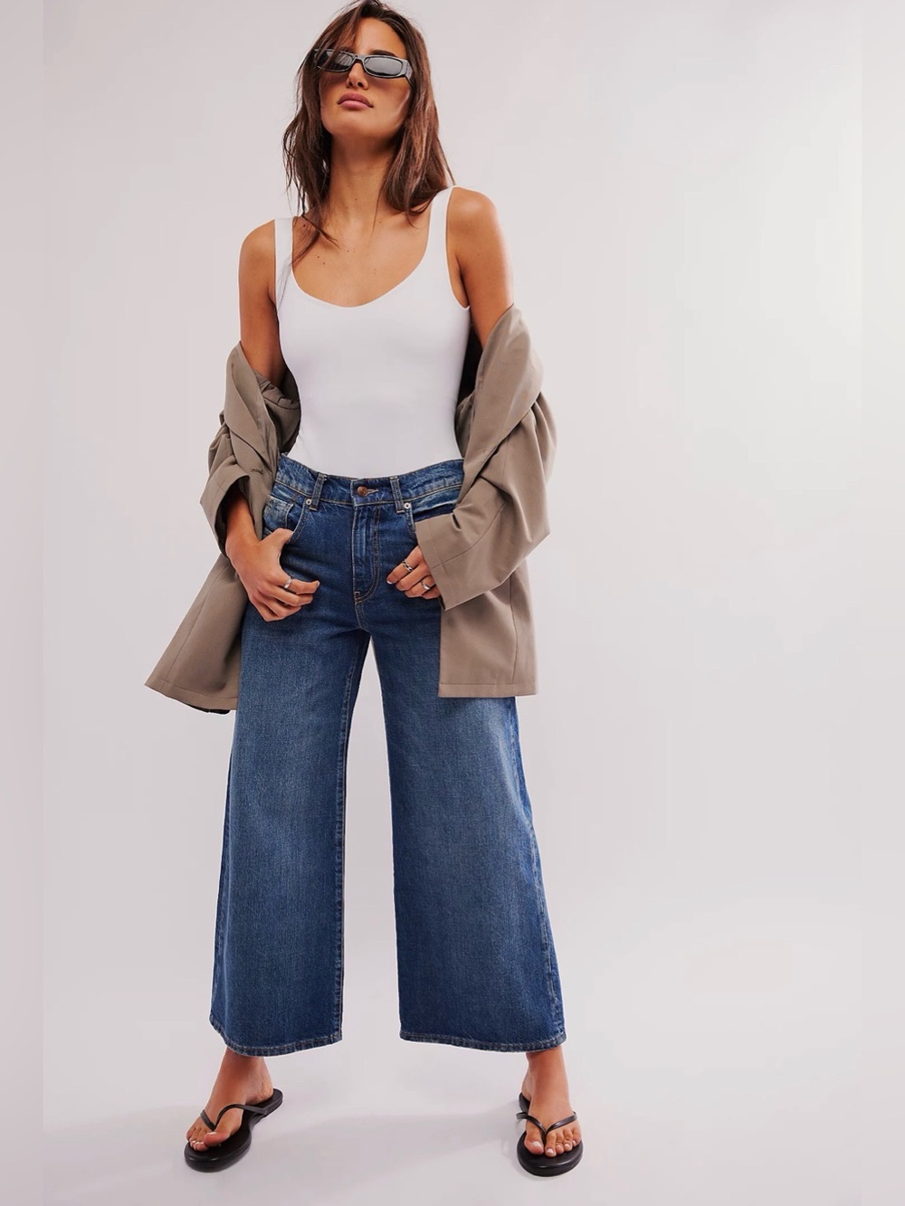 We The Free Misha Wide-Barrel Jeans Women’s Size 32 Free People Denim